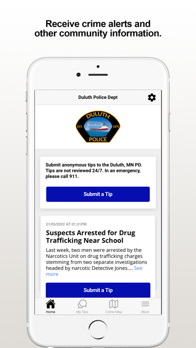 Emulate iPhone app Duluth PD using MyAndroid Emulate iPhone app Duluth PD using MyAndroid