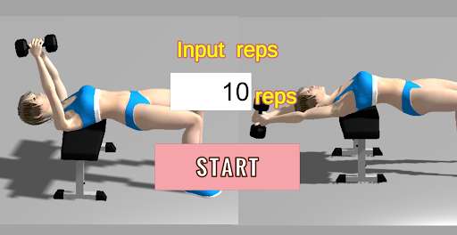Run android online APK Dumbbell pull over, App for Muscle Training from MyAndroid or emulate Dumbbell pull over, App for Muscle Training using MyAndroid
