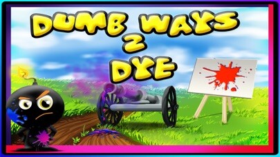 Emulate iPhone app Dumb Ways to Dye - Fun Drawing using MyAndroid