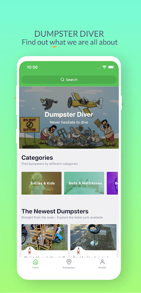Run android online APK Dumpster Diver from MyAndroid or emulate Dumpster Diver using MyAndroid