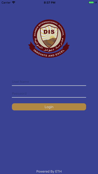 Emulate iPhone app Dunes international School using MyAndroid Emulate iPhone app Dunes international School using MyAndroid