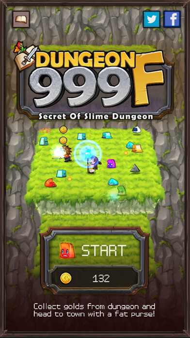 Emulate iPhone app Dungeon999F(Free) using MyAndroid