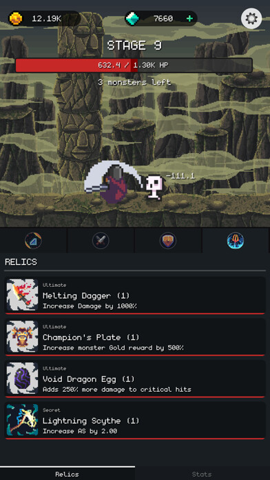 Emulate iPhone app Dungeon Gates: Idle RPG using MyAndroid