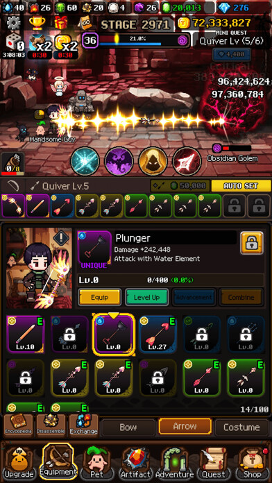 Emulate iPhone app Dungeon & Hunter : Idle RPG using MyAndroid