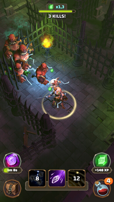 Emulate iPhone app Dungeon Valley using MyAndroid