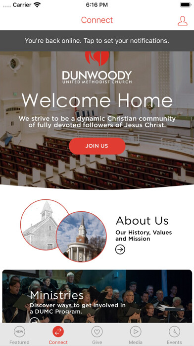 Emulate iPhone app Dunwoody UMC using MyAndroid