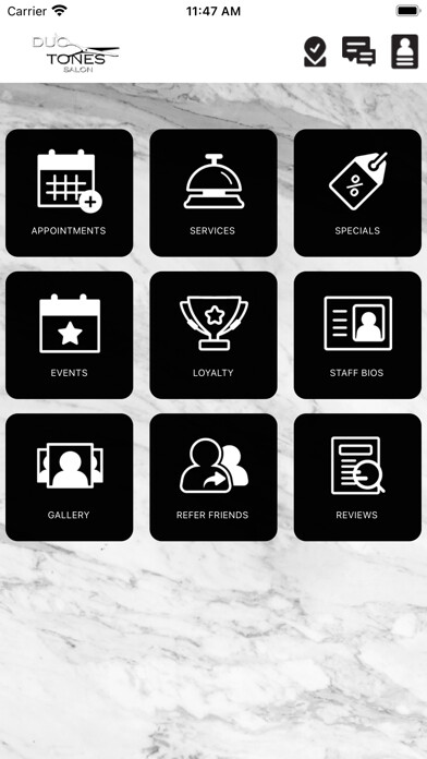 Emulate iPhone app Duo Tones Salon Company using MyAndroid Emulate iPhone app Duo Tones Salon Company using MyAndroid