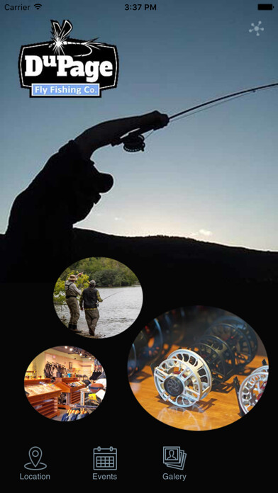 Emulate iPhone app Dupage Fly Fishing Co using MyAndroid