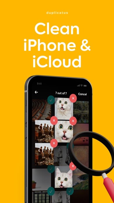 Emulate iPhone app Duplicatus - Photo Cleaner using MyAndroid
