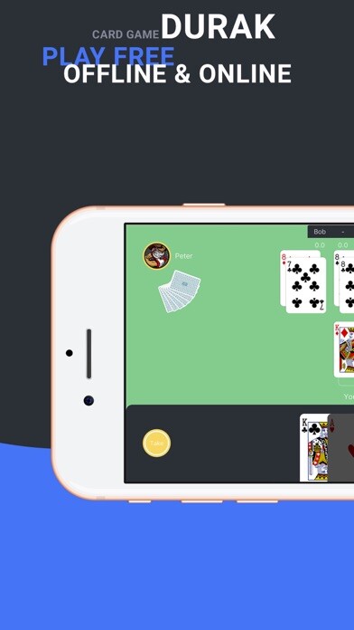 Emulate iPhone app DURAK card game online offline using MyAndroid