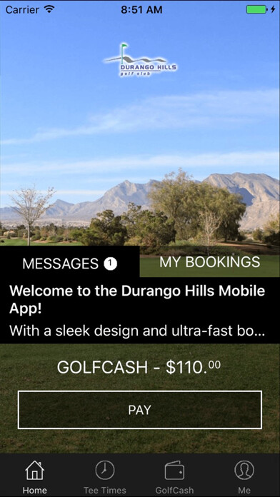 Emulate iPhone app Durango Hills Golf Tee Times using MyAndroid Emulate iPhone app Durango Hills Golf Tee Times using MyAndroid