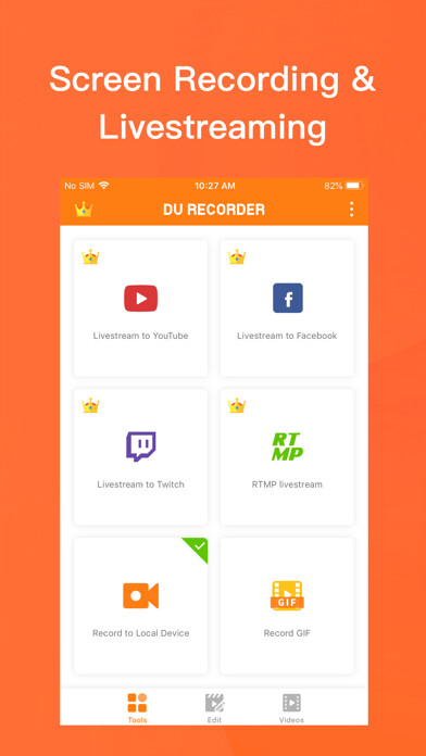Emulate iPhone app DU Recorder - Screen Recorder using MyAndroid Emulate iPhone app DU Recorder - Screen Recorder using MyAndroid
