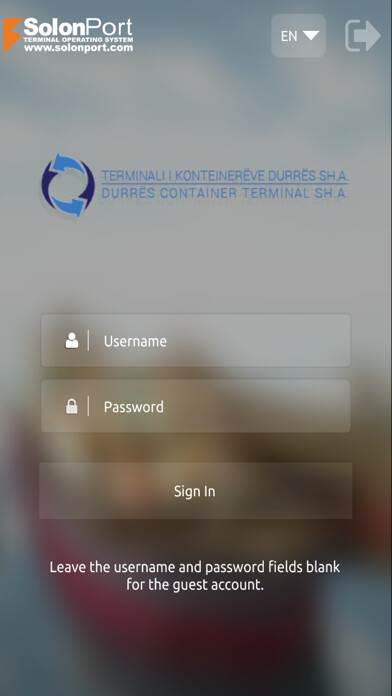 Emulate iPhone app Durres Container Terminal using MyAndroid