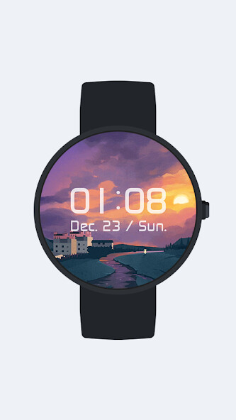 Run android online APK Dusk Animated Gif Watch Face from MyAndroid or emulate Dusk Animated Gif Watch Face using MyAndroid