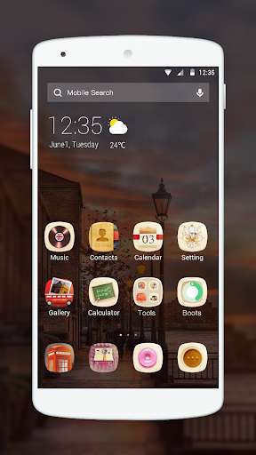 Run android online APK Dusk of the city Theme from MyAndroid or emulate Dusk of the city Theme using MyAndroid