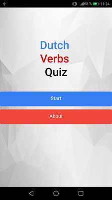 Emulate Android APK Dutch language Verbs Quiz Emulate Android APK Dutch language Verbs Quiz