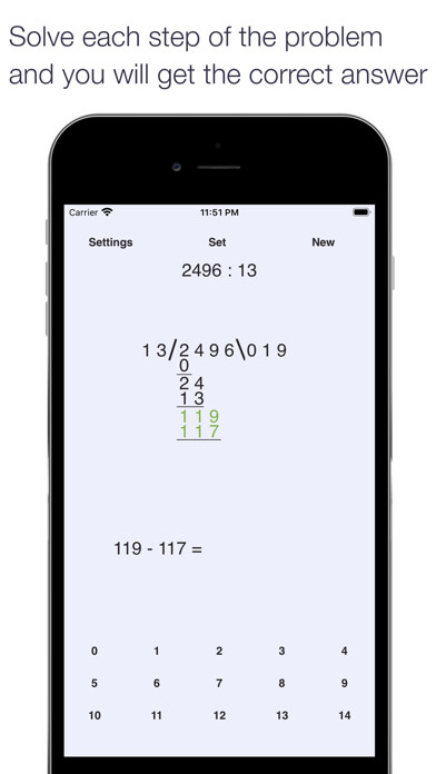 Emulate iPhone app Dutch Long Division using MyAndroid