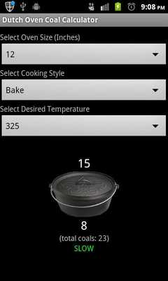Emulate Android APK Dutch Oven Charcoal Calculator Emulate Android APK Dutch Oven Charcoal Calculator