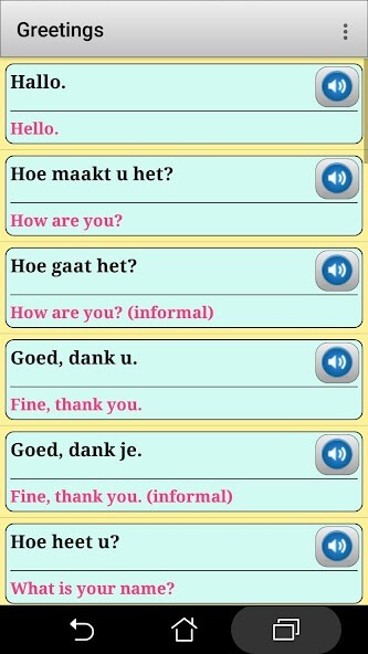Run android online APK Dutch phrasebook and phrases for the the traveler from MyAndroid or emulate Dutch phrasebook and phrases for the the traveler using MyAndroid Run android online APK Dutch phrasebook and phrases for the the traveler from MyAndroid or emulate Dutch phrasebook and phrases for the the traveler using MyAndroid