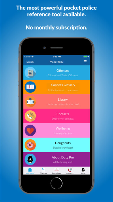 Emulate iPhone app Duty Pro - Pocket Police Guide using MyAndroid Emulate iPhone app Duty Pro - Pocket Police Guide using MyAndroid