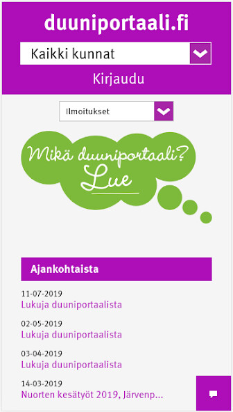 Run android online APK Duuniportaali from MyAndroid or emulate Duuniportaali using MyAndroid