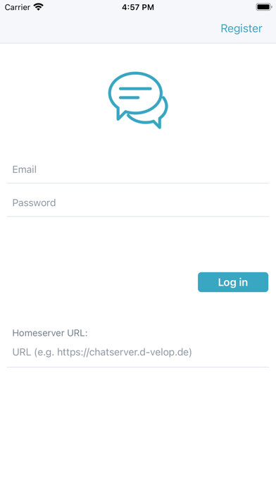 Emulate iPhone app d.velop community chat using MyAndroid