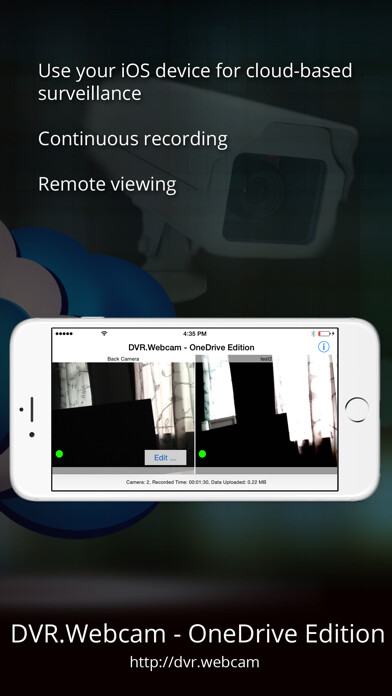 Emulate iPhone app DVR.Webcam - OneDrive Edition using MyAndroid