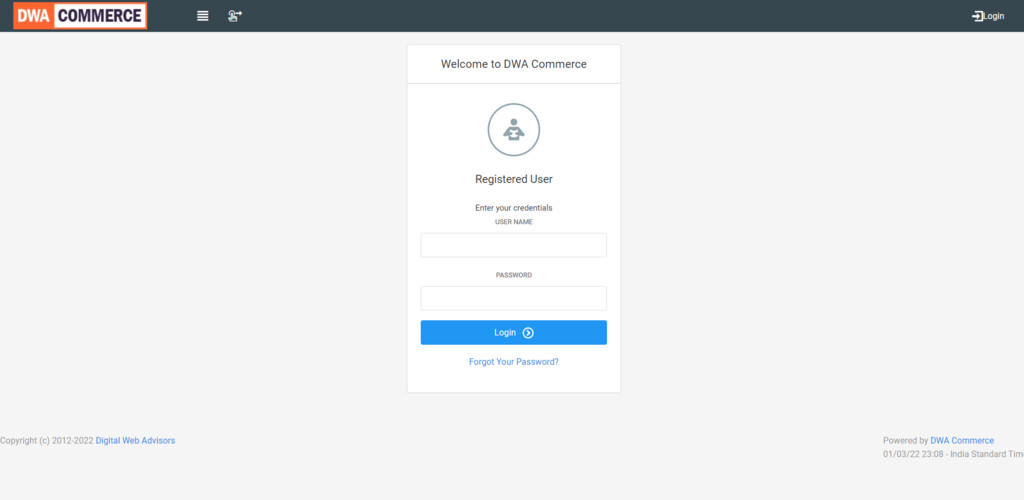 Run android online APK DWA Commerce Admin from MyAndroid or emulate DWA Commerce Admin using MyAndroid