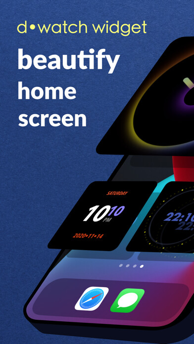 Emulate iPhone app d • watch widget using MyAndroid