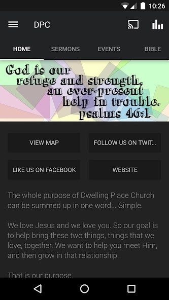 Emulate iPhone app Dwelling Place App using MyAndroid Emulate iPhone app Dwelling Place App using MyAndroid