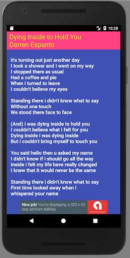 Run android online APK Dying Inside Lyrics from MyAndroid or emulate Dying Inside Lyrics using MyAndroid Run android online APK Dying Inside Lyrics from MyAndroid or emulate Dying Inside Lyrics using MyAndroid