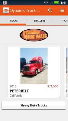 Emulate Android APK Dynamic Truck Sales