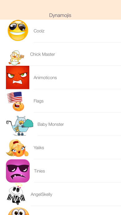 Emulate iPhone app Dynamojis  Animated Gif Emojis using MyAndroid