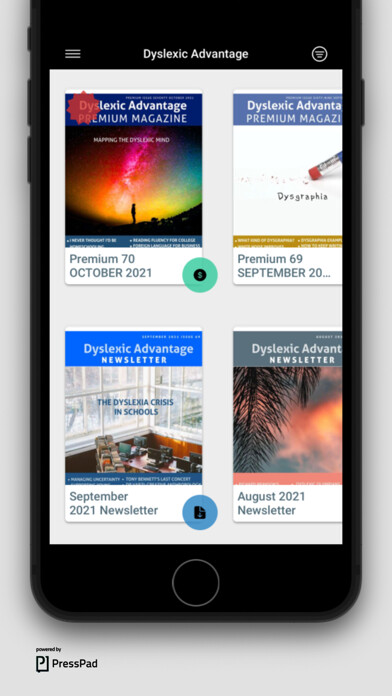 Emulate iPhone app Dyslexic Advantage using MyAndroid