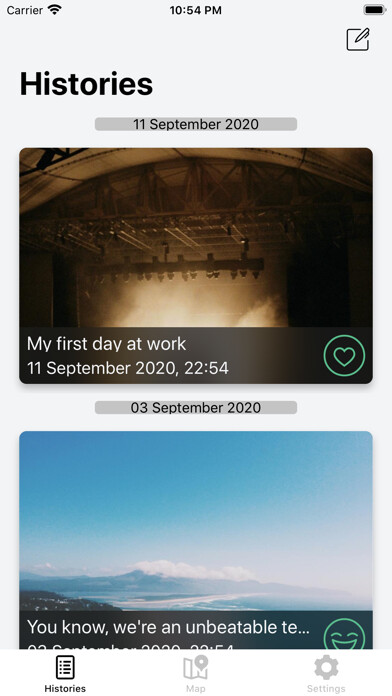 Emulate iPhone app DzenDiary: travel & memories using MyAndroid