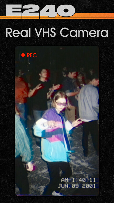 Emulate iPhone app E240 - Real VHS Retro Camera using MyAndroid