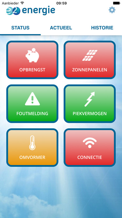 Emulate iPhone app E2-Energie using MyAndroid