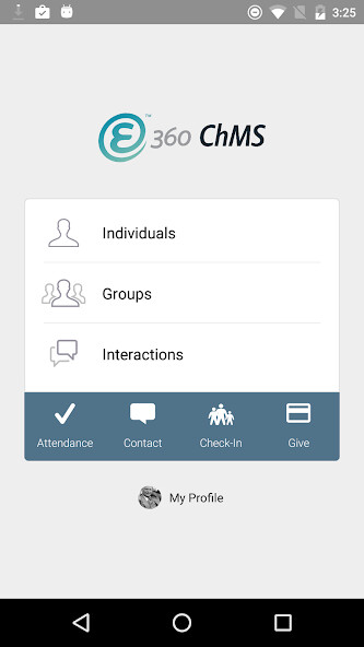 Run android online APK e360 ChMS from MyAndroid or emulate e360 ChMS using MyAndroid