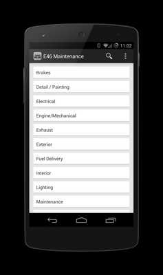 Emulate Android APK E46 Maintenance