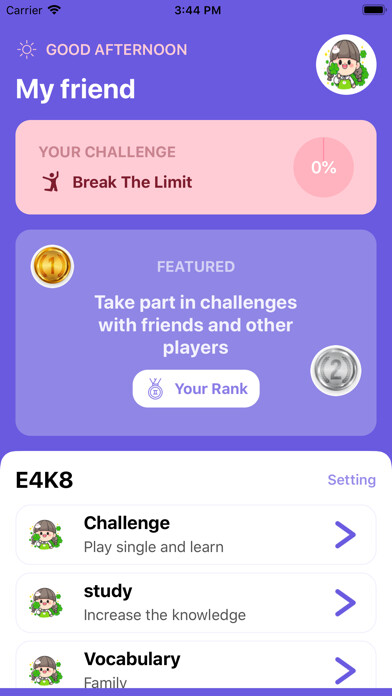 Emulate iPhone app E4K8 - 8th Grade English 2022 using MyAndroid
