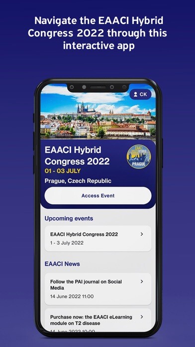 Emulate iPhone app EAACI Events using MyAndroid Emulate iPhone app EAACI Events using MyAndroid