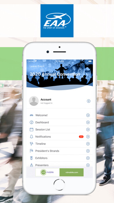 Emulate iPhone app EAA Events using MyAndroid Emulate iPhone app EAA Events using MyAndroid