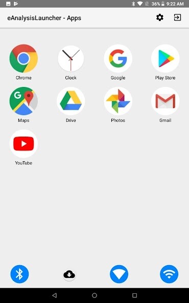 Run android online APK eAnalysis Launcher from MyAndroid or emulate eAnalysis Launcher using MyAndroid