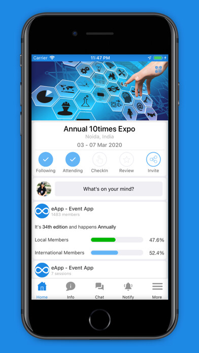 Emulate iPhone app eApp - Event App using MyAndroid Emulate iPhone app eApp - Event App using MyAndroid