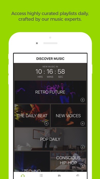 Emulate iPhone app Earbits Music Discovery Radio using MyAndroid