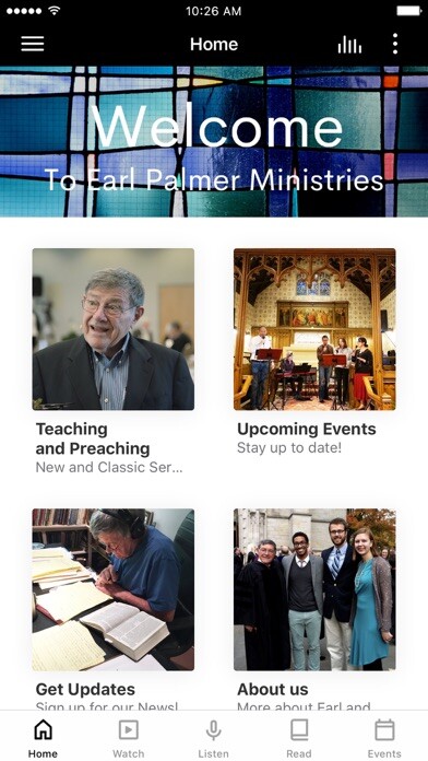 Emulate iPhone app Earl Palmer Ministries using MyAndroid Emulate iPhone app Earl Palmer Ministries using MyAndroid