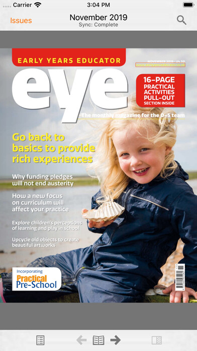 Emulate iPhone app Early Years Educator using MyAndroid