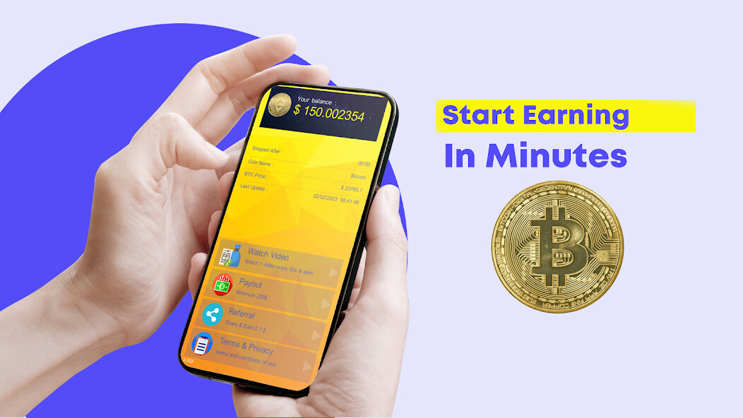 Emulate Earn Bitcoin (BTC) - No mining from MyAndroid or run Earn Bitcoin (BTC) - No mining using MyAndroid