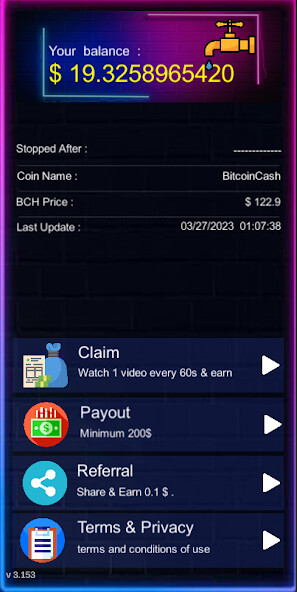 Emulate Earn Bitcoin Cash : Faucet from MyAndroid or run Earn Bitcoin Cash : Faucet using MyAndroid