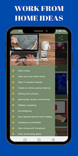 Run android online APK Earn Money At Home : Passive Income ideas 2020 from MyAndroid or emulate Earn Money At Home : Passive Income ideas 2020 using MyAndroid
